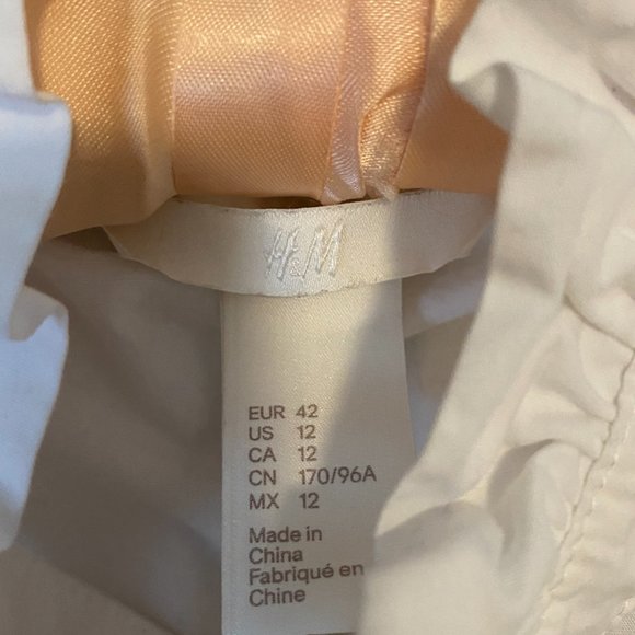 H&M Ruffle High Neck Collared Shirt - Picture 3 of 5